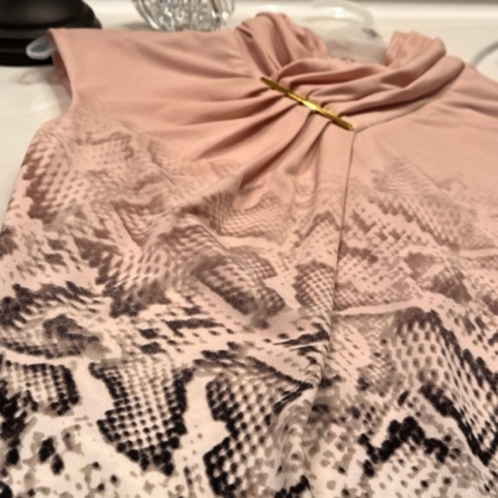 Calvin Klein Snake Print Ombre Sleeveless Top